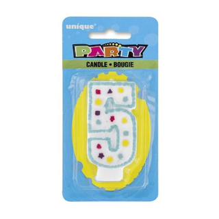 Number 5 Party Numeral Candle