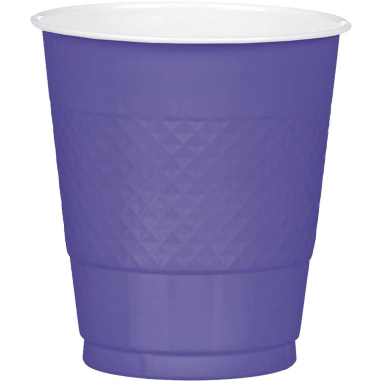 Amscan Purple Plastic Cups 12 Ounce 20 Pack Party Tableware – Fiesta