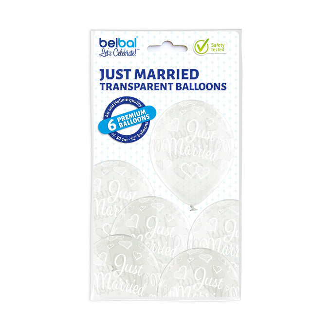 7 pcs transparent wedding balloons