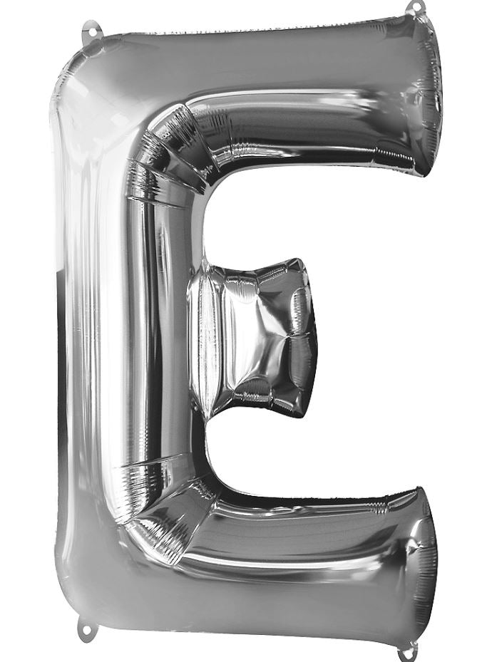 Large silver letter balloons