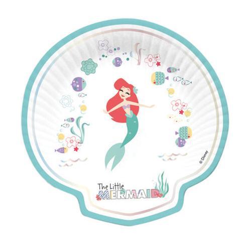 Ariel Mermaid paper plates 4 pcs