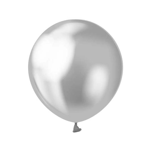 Shiny silver balloon
