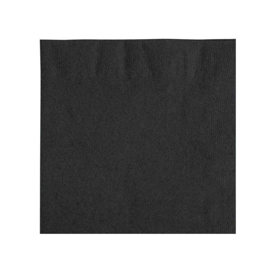 Black napkins, 17 cm, 20 pieces