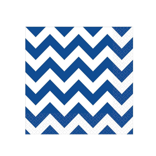Napkins, blue striped, 12 cm, 16 pieces