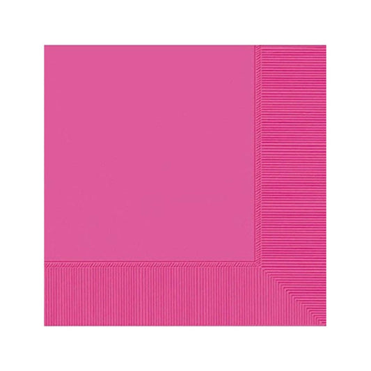 مناديل سفرة ورقية لون وردي، 17سم، 20 قطعة
