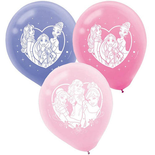 Disney Princess balloons for birthday 12 inch 6 pcs