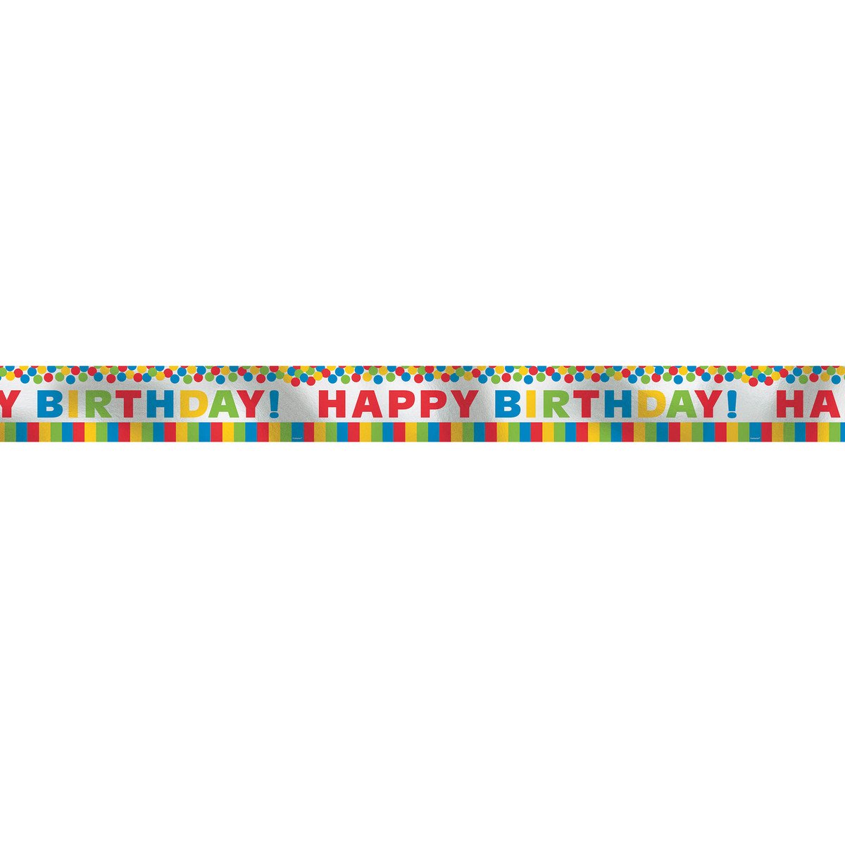 rainbow happy birthday foil banner 25in