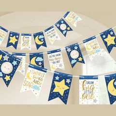 twinkle little star pennant banner