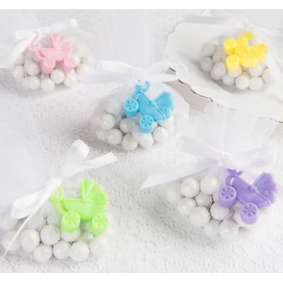 Baby Shower Neutral Baby Carriage Favors 12pcs