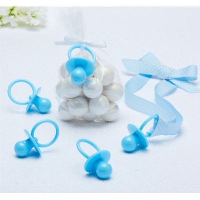 blue baby shower large pacifier favor