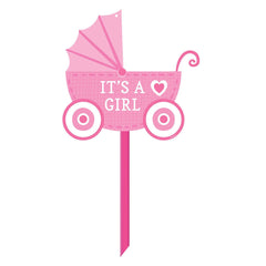 baby girl generic yard sign