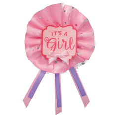 its a girl glitter award ribbon