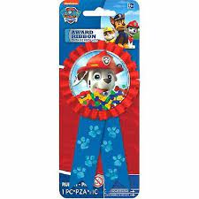 paw patrol confetti ribbon pouch award