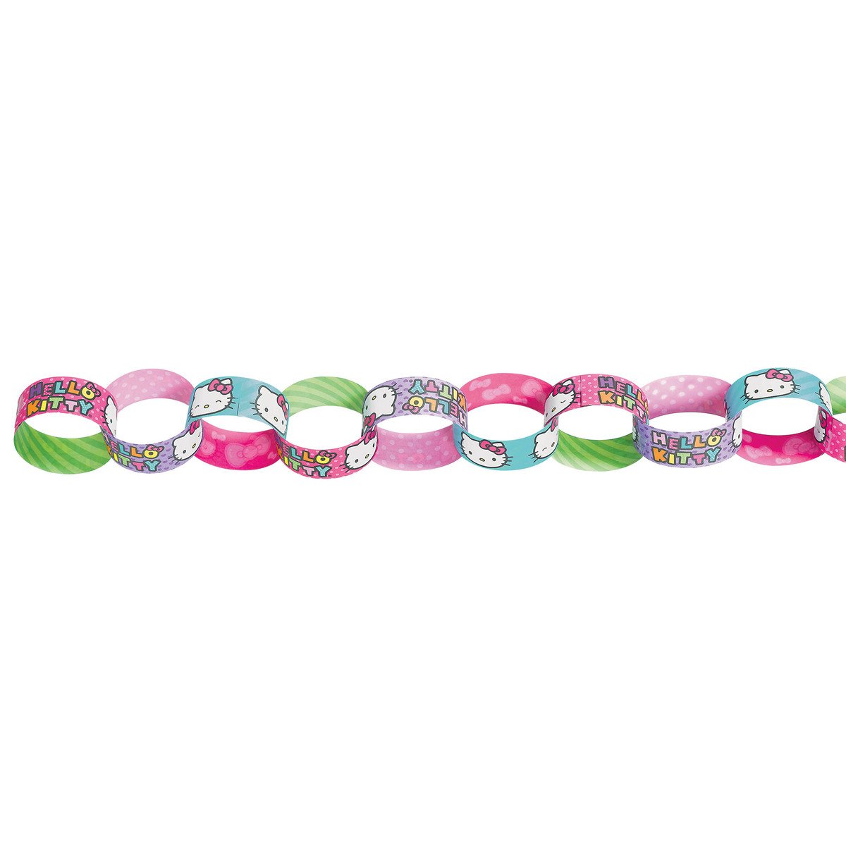 hello kitty rainbow chain garland paper