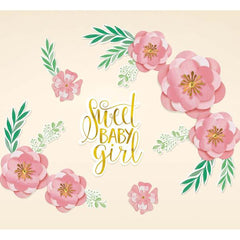 baby floral backdrop