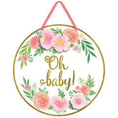 floral baby sign decoration