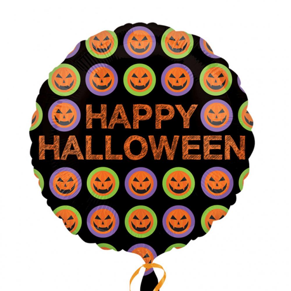 halloween pumpkin pattern foil balloon 18in l24hg