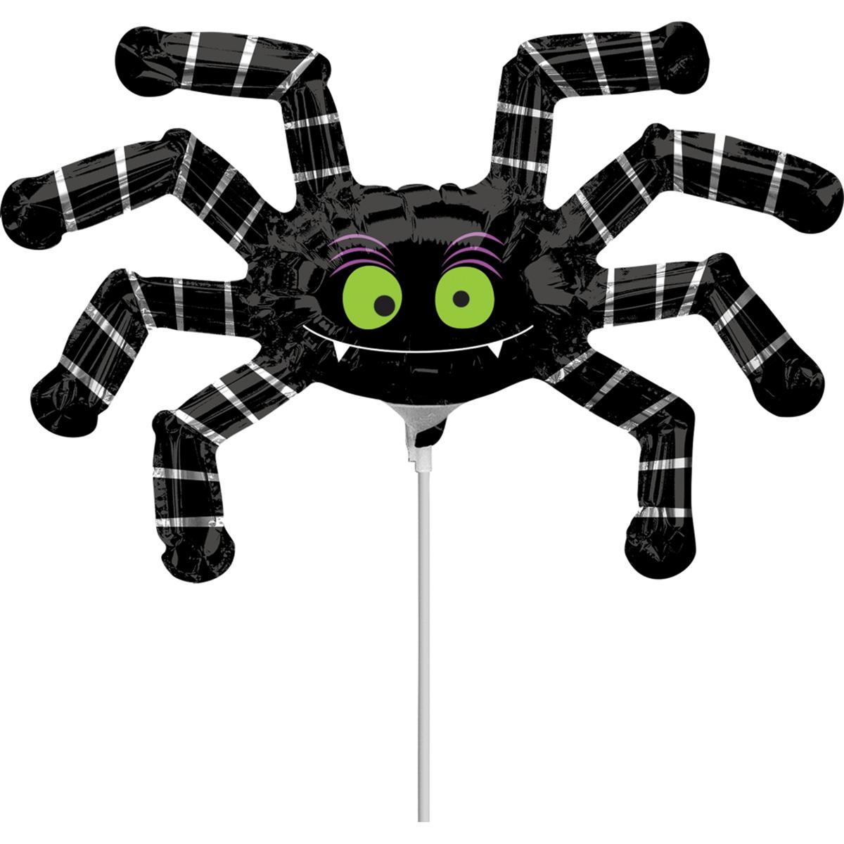 striped spider mini shape foil balloon aes0c