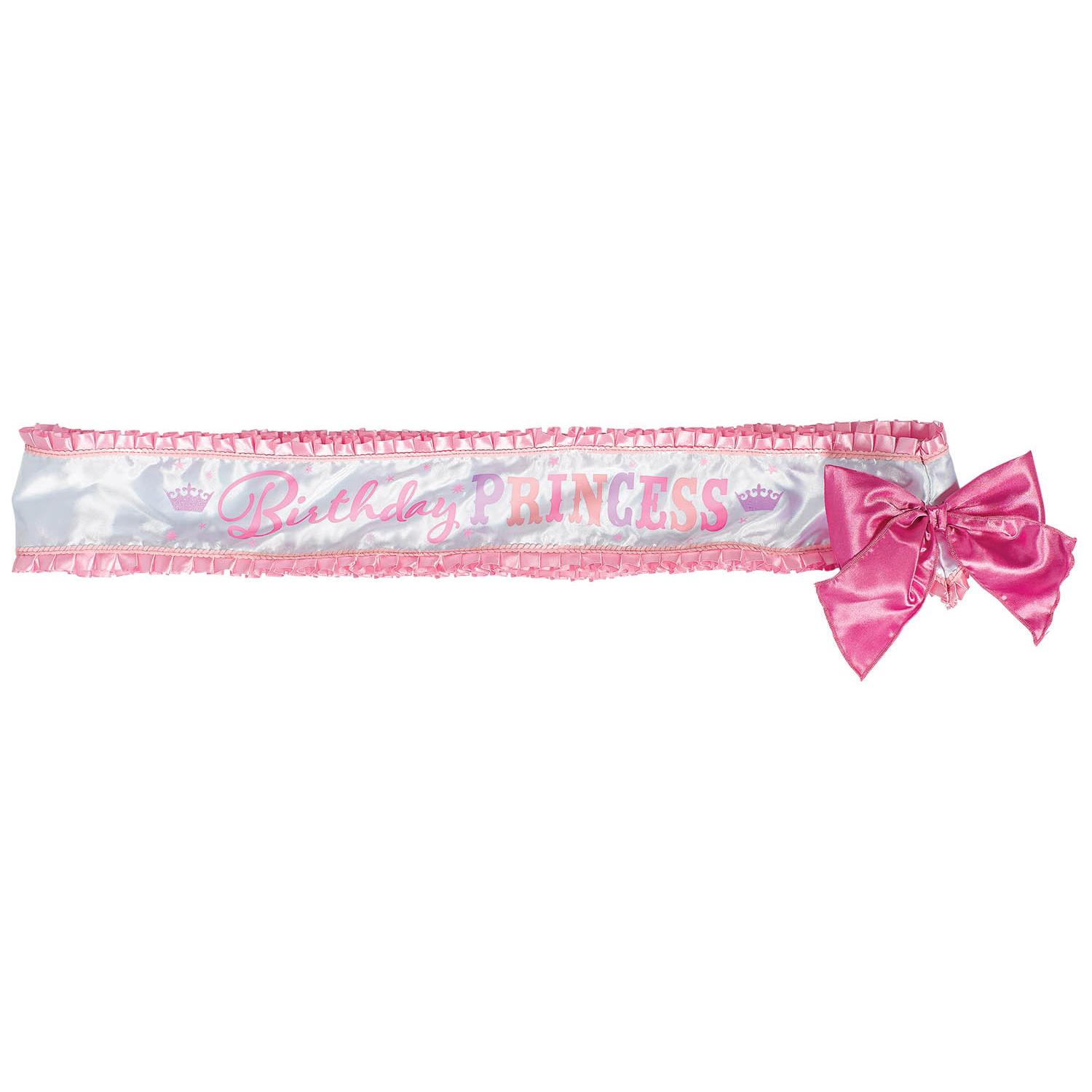 birthday princess deluxe fabric sash 1