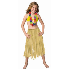 child natural grass skirt 20 x 22in