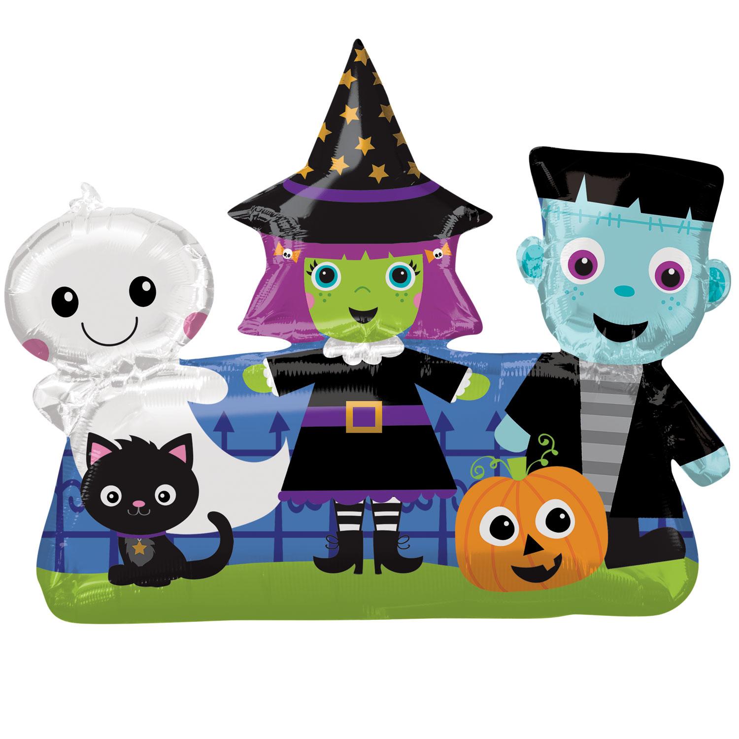 halloween friends supershape 81x68cm 2v5uh