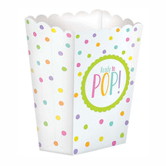 neutral baby shower popcorn box