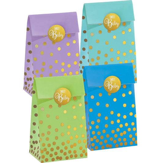 اكياس ورقية بيبي شور بألوان متعددة 20 قطعة