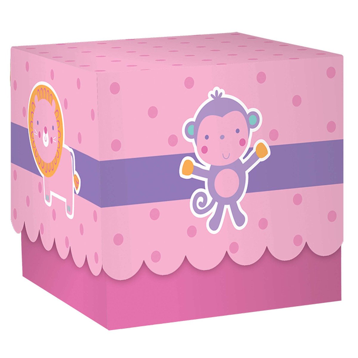 pink baby shower printed paper box