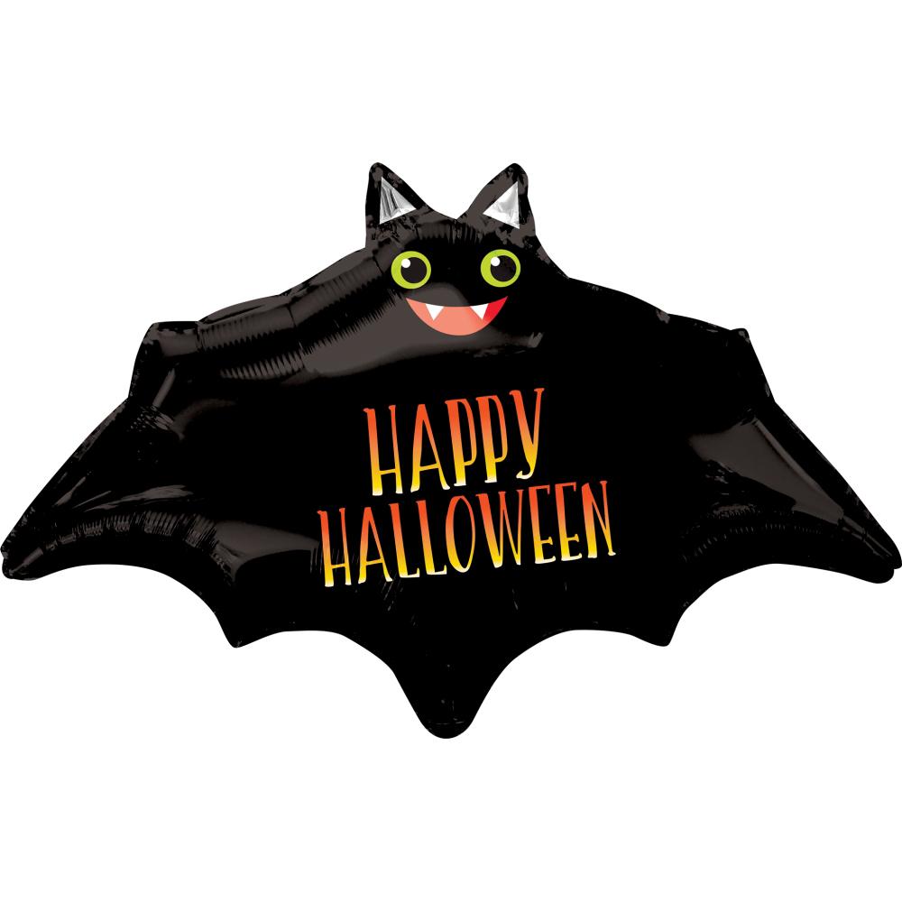 halloween batty junior shape foil balloon 60x38cm 72pdk