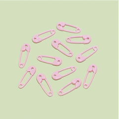 pink safety pins favors 24pcs