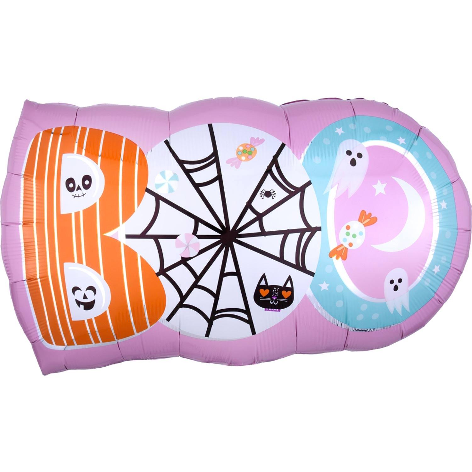 halloween boo supershape balloon 81x48cm knev9