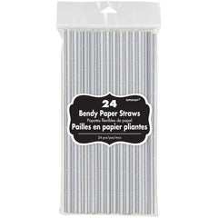 silver solid straws