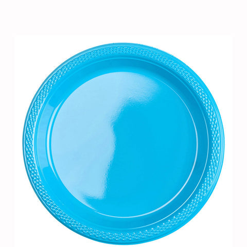 caribbean plastic plates 7in 20pcs