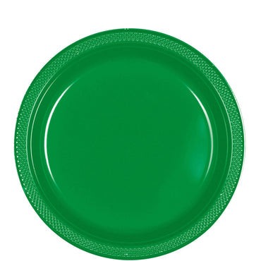 طبق بلاستيكي للاحتفالات أخضر