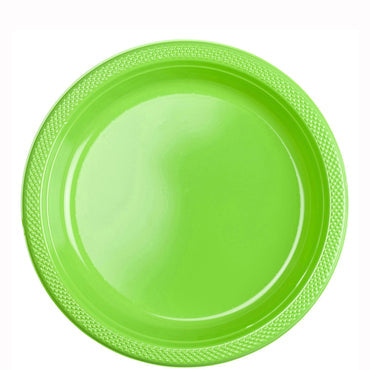 Paper plates, green, kiwi, 9 inches, 20 pieces