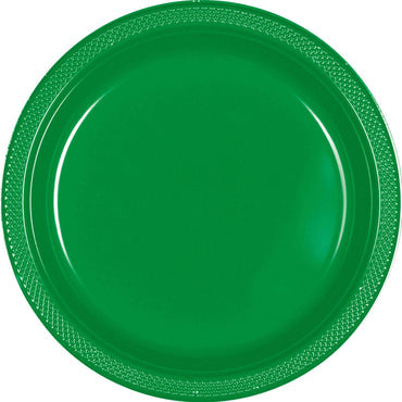 festive green plates 10 25in 20pcs