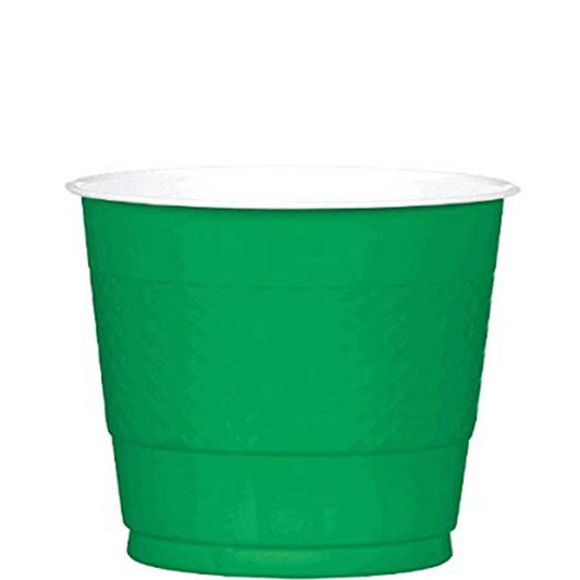 أكواب بلاستيكية اخضر للحفلات من أمسكان، 266 مل، 20 قطعة