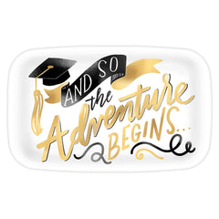 the adventure begins rectangular plastic platter 5510784