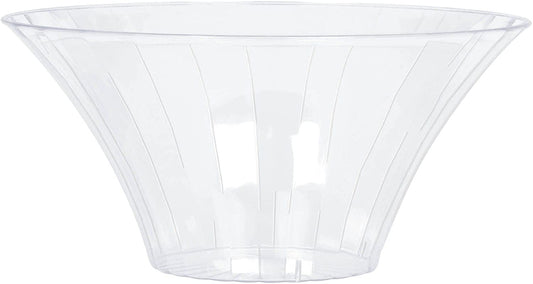 وعاء بلاستيكي شفاف لتقديم الحلويات والوجبات الخفيفة حجم وسط