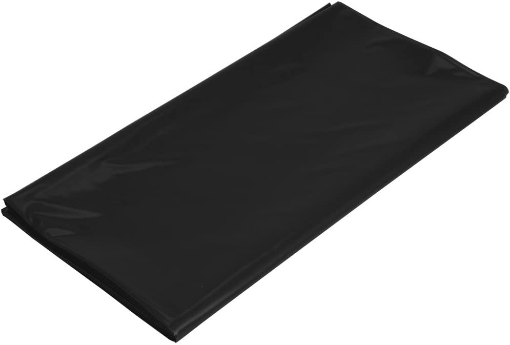 غطاء طاولة مستطيل بلاستيكي من امسكان، مناسب للوازم الحفلات، بلون اسود، مقاس 54 × 108 انش