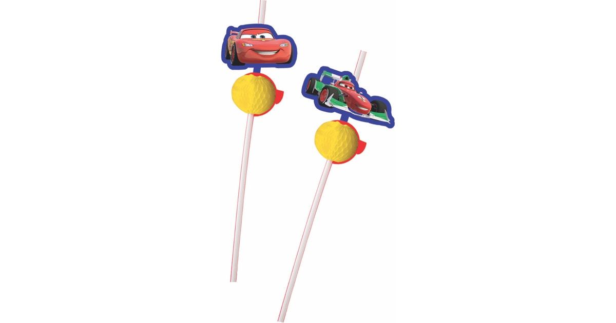 cars ii 6 med drinking straw