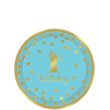 Paper plates for the birthday of children of the first year, 10.5 inches, 8 pieces