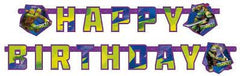 teenage mutant ninja turtles birthday banner