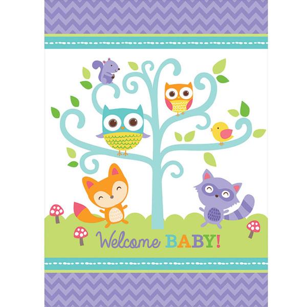 woodland welcome paper tablecover