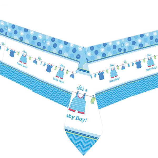 shower with love baby boy tablecover