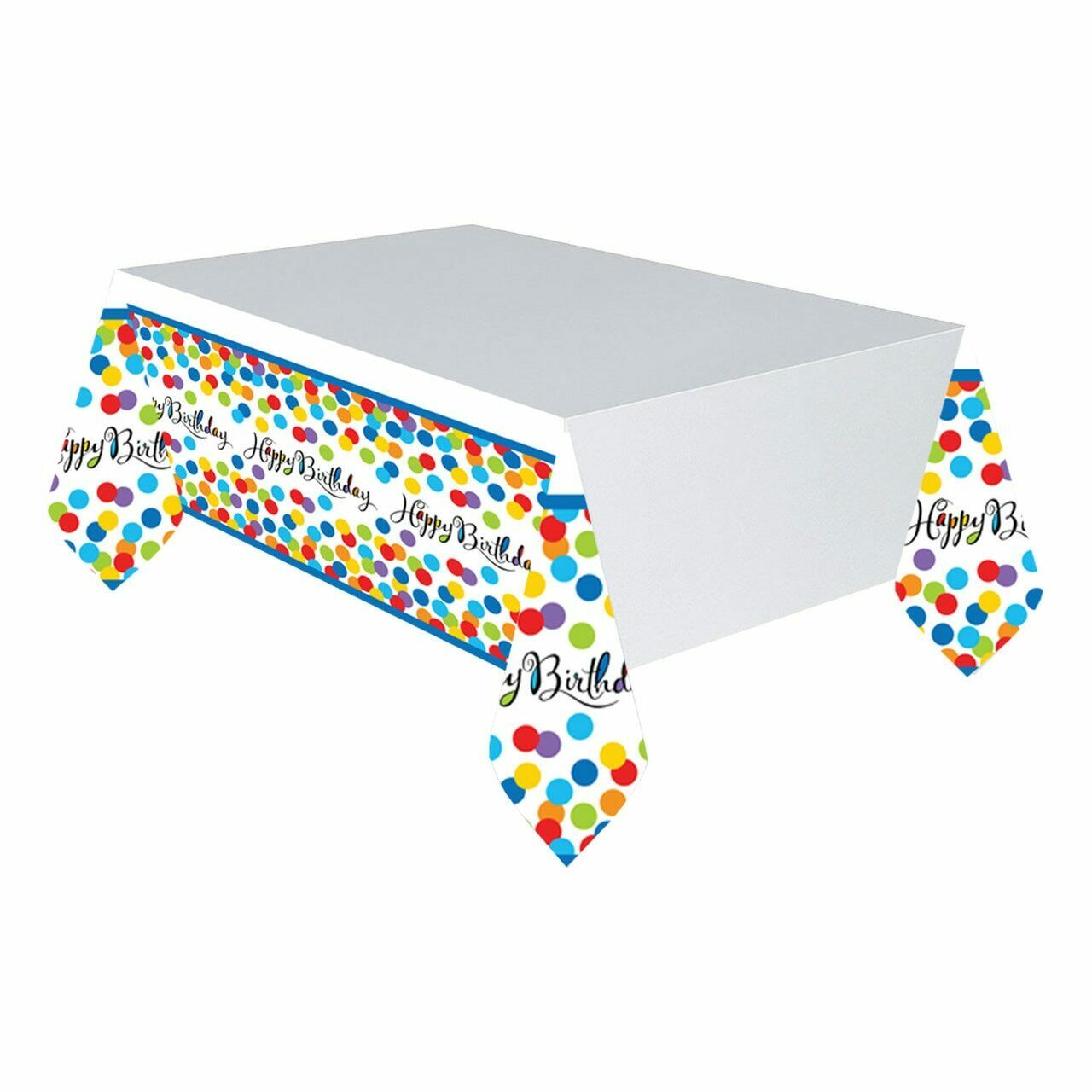 confetti bash plastic tablecover