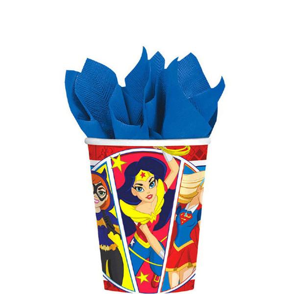 dc superhero girls paper cups 9oz