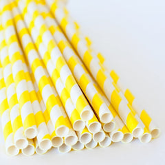 yellow paper straw low count