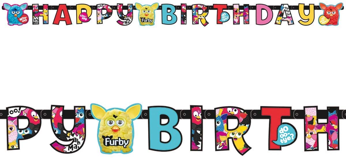 Furby Happy Birthday Banner