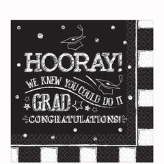 hooray grad lunch tissues 36pcs 5510791